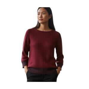 H&M MAROON & PLUM SWEATER SZ.XS EUC.